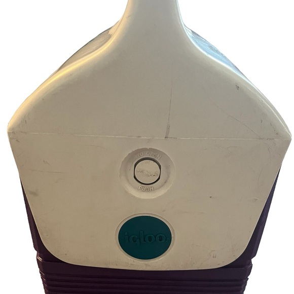 Vintage Little Playmate Igloo cooler. Purple and white. - Picture 2 of 6